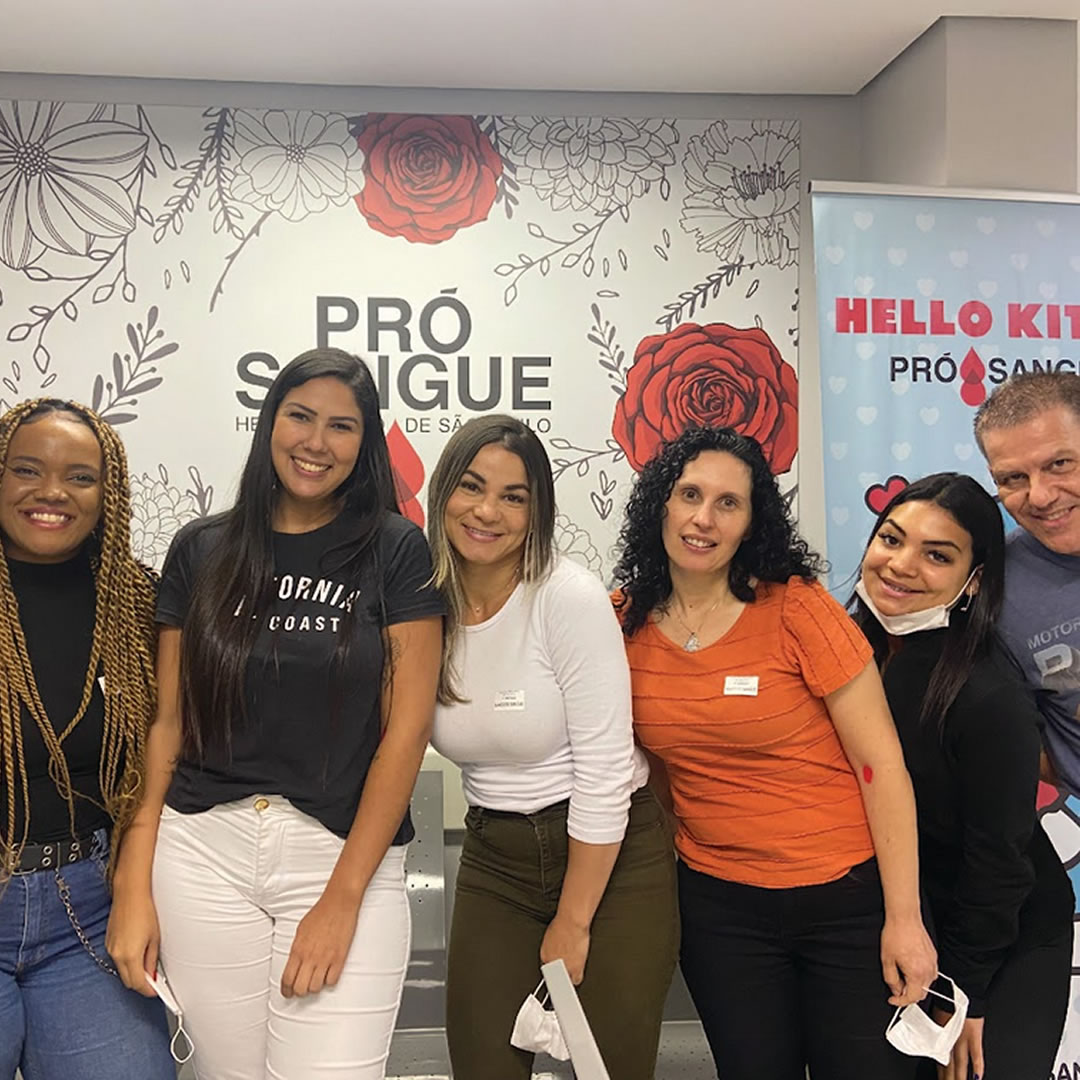 Colaboradores da Leograf participam de campanha de doação de sangue
